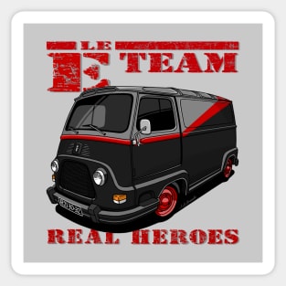 The cute french van of the real heroes! Sticker